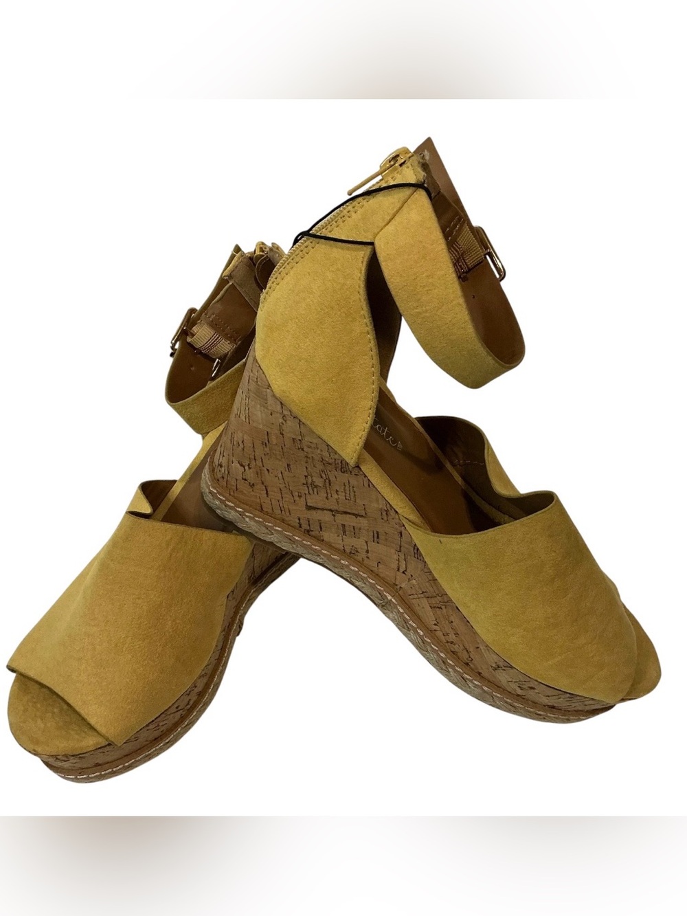 Altar’d State Adora Marigold Platform Wedge Sandals 7.5 NWT Cork Espadrille